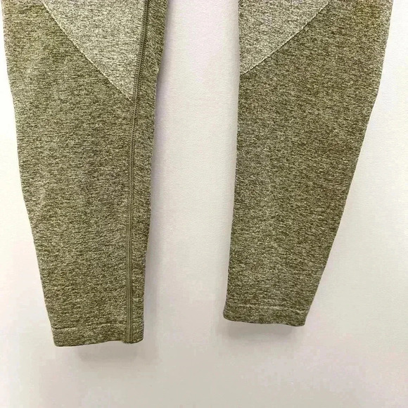 Gymshark Flex Leggings Mid Rise Olive Green Women's  Size M - Picture 5 of 14